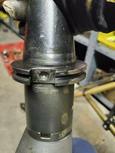 Used Command Part #C6S6-1250 CAT 50 Taper Tool Holder Twin Wing Bore