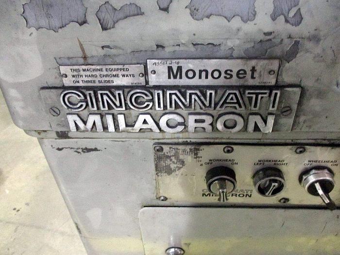 Used Cincinnati Milacron Monoset #MT Tool & Cutter Grinder – Motorized Wheelhead