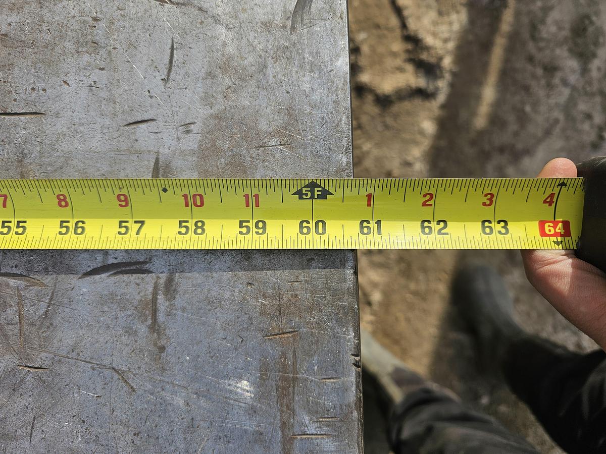 Used 12' x 5' Heavy-Duty Steel Fabrication Table | 1" Thick Top | 36" Height