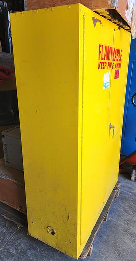 Used Eagle PI-47 Industrial Flammable Cabinet 60 Gallon Capacity Storage Cabinet