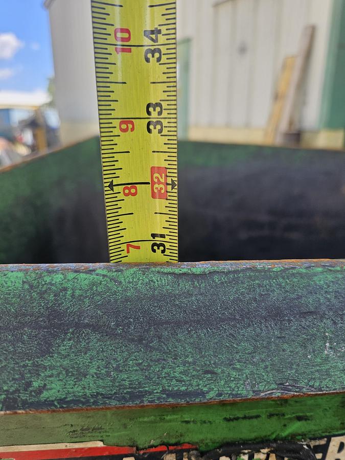 Used 1 Cu. Yard Portable Roura Durable Series Dump Hopper, Castor Wheels 