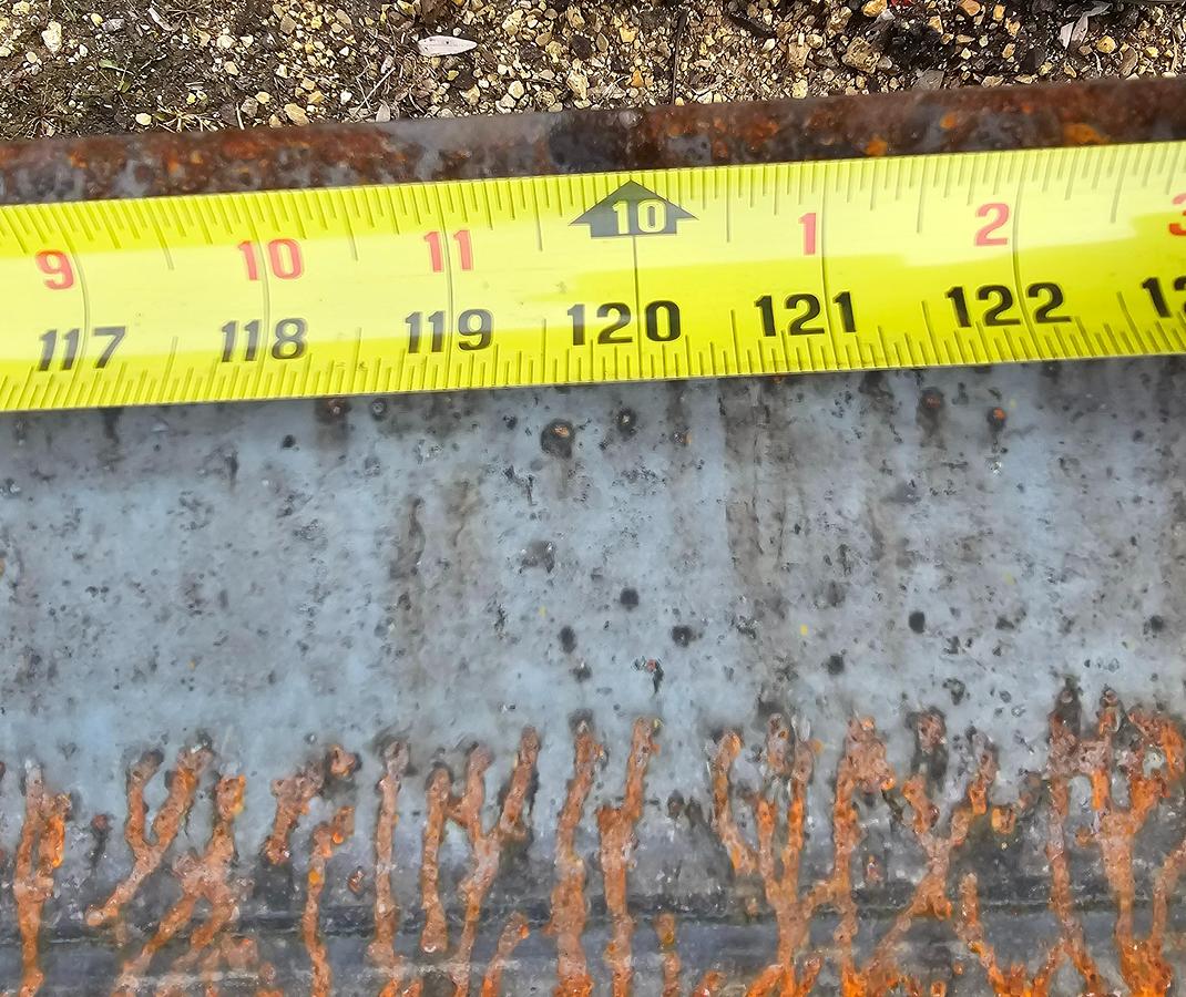 Used 2000# Shop Built 33' Span x 40' Runway Freestanding Bridge Crane & 1 Ton Hoist 