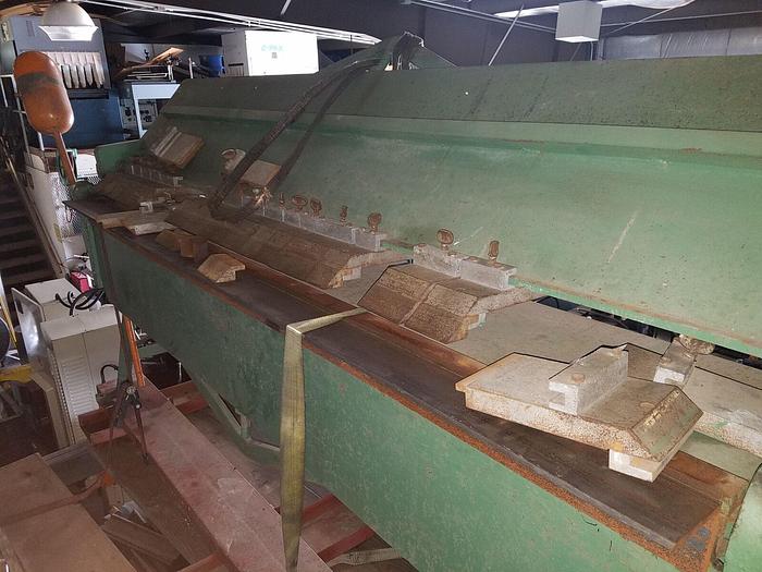 Used 8′ x 16 Gage Chicago D&K Finger brake Model #L-37, 96″ O.A.L.