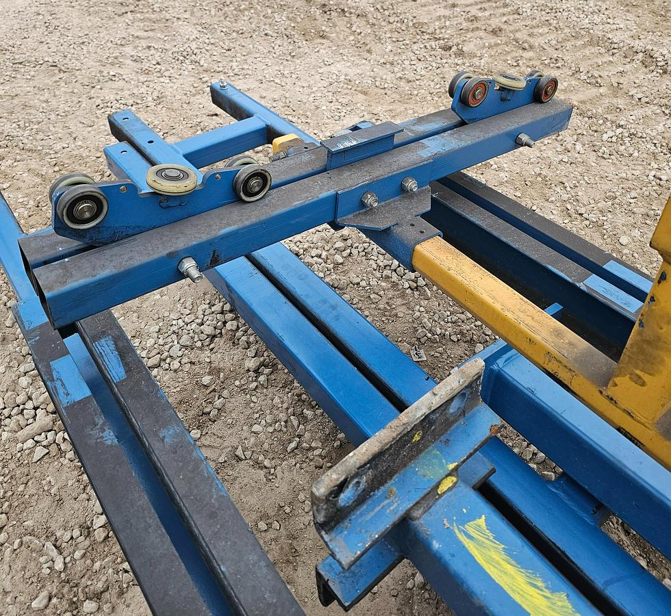 Used 25' Span x 32' Runway Gorbel 250# Freestanding Bridge Crane System & Anver 100# Vacuum Lift 