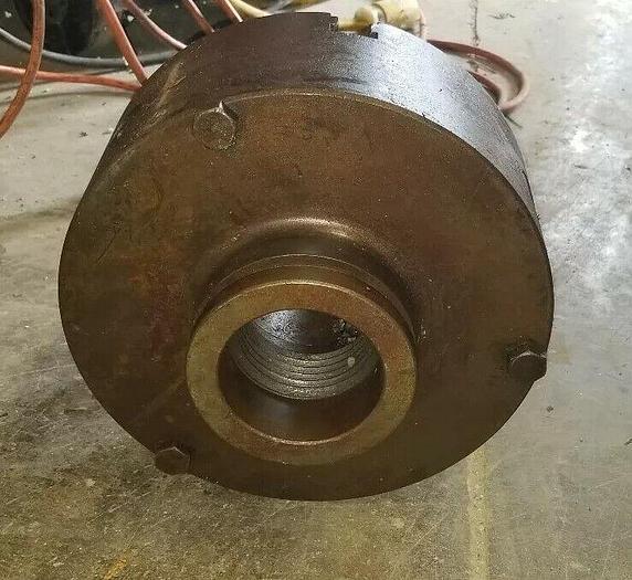 Used LeBlond 3-Jaw 10" Diameter Lathe Chuck, 5 TPI, 2-3/4" Thread Diameter