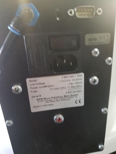 Used MPM Micro Prazision Marx GmbH Balancer Model #: 3.BMT200-1-S50