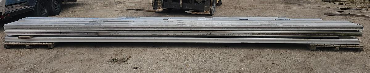 Used Knight RAD7500 1/2 Ton Aluminum Bridge Crane Suspension Rail System 180' Runway x 22' Span Bridge