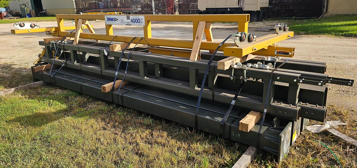 Used 2020 Spanco 2 Ton Workstation Crane 17' Span x 34' Runway & 199" High Posts + Konecranes CLX Hoist