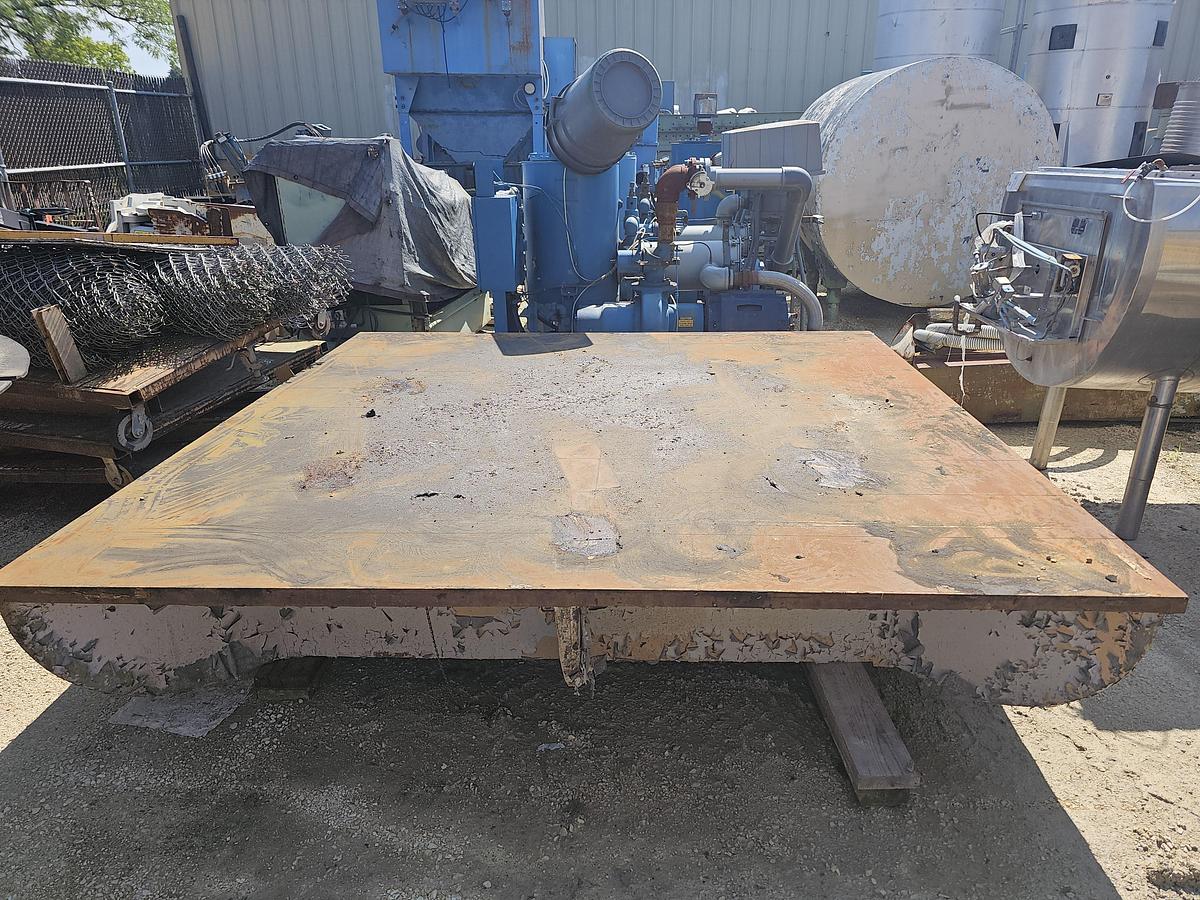 Used Cast Iron 100" x 102" x 36"T Inspection/Layout/ Set-up Table 1.5" Surface Plate
