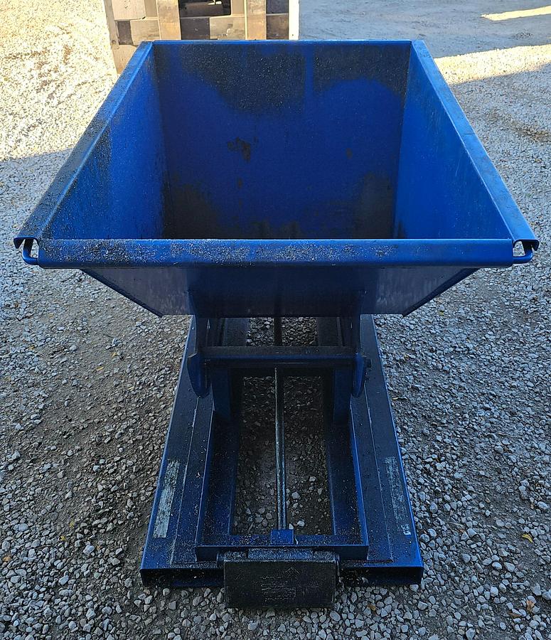 Used 1/2 Cu. Yard Vestil Heavy Duty H-50-HD Self Dumping Hopper w/Bumper