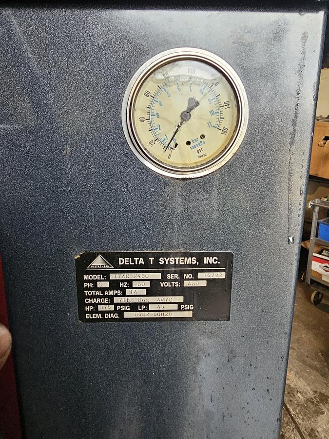 Used 2014 Delta T Systems 5-Ton Industrial Chiller | R-407C | ITAC-F460 | 460V