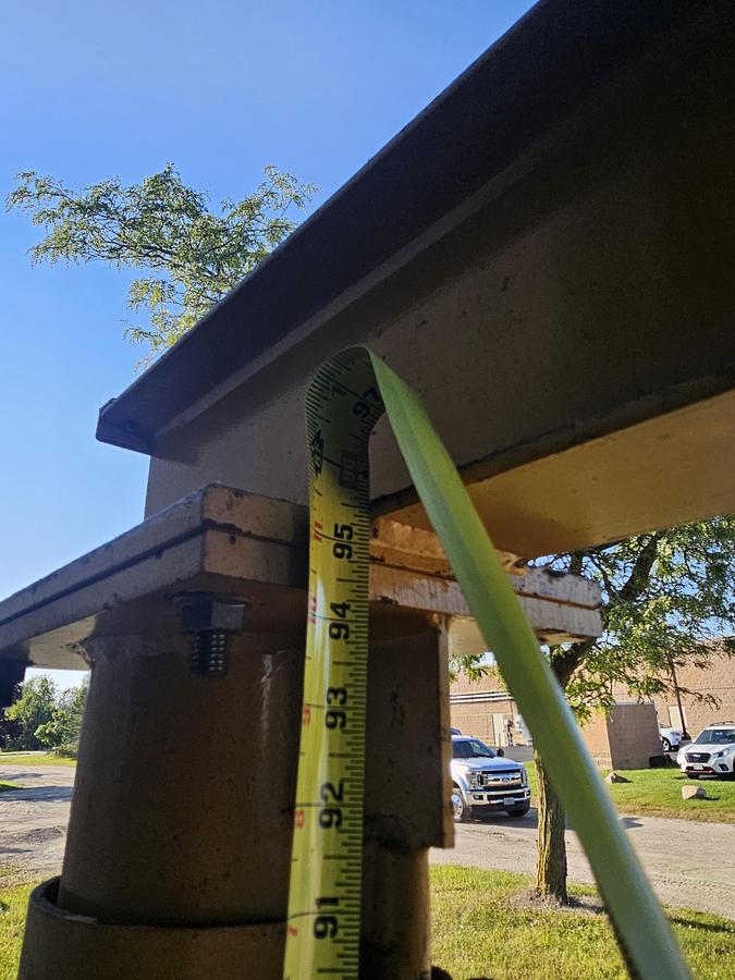 Used 2 Ton Contrx GCT2-8 Adjustable Height Gantry Crane 8' Span & Coffing Hoist 