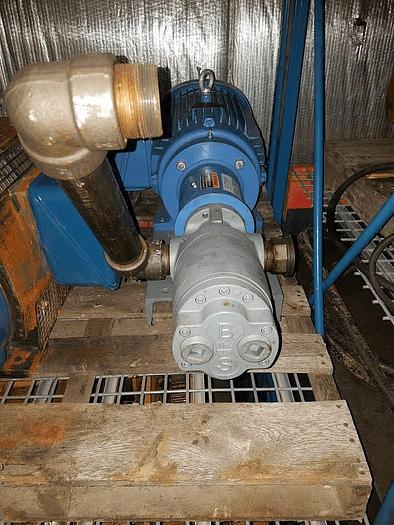 Used 10 Hp WEG W21 Severe Duty C-Face Motor w/BSM 1.5″ Pump, 1.25 Service Factor