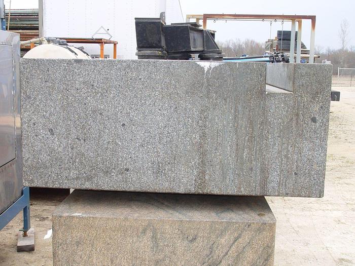 Used 55” x 80” x 24” thick GRADE “A” Granite CMM Base/Table w/Cushion Mount Pads