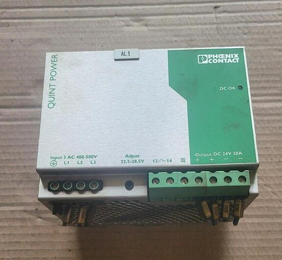 Used Phoenix Contact QUINT-PS-3x400-500AC/24VDC/20 Power Supply 120266.6