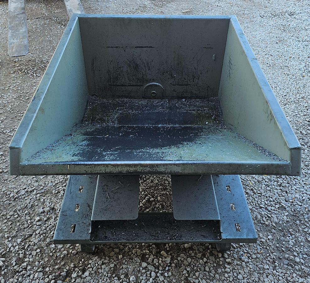 Used 1/4 Cu. Yard Hippo Hopper HH02LD Self Dumping Hopper, 2000 lb - Light Duty