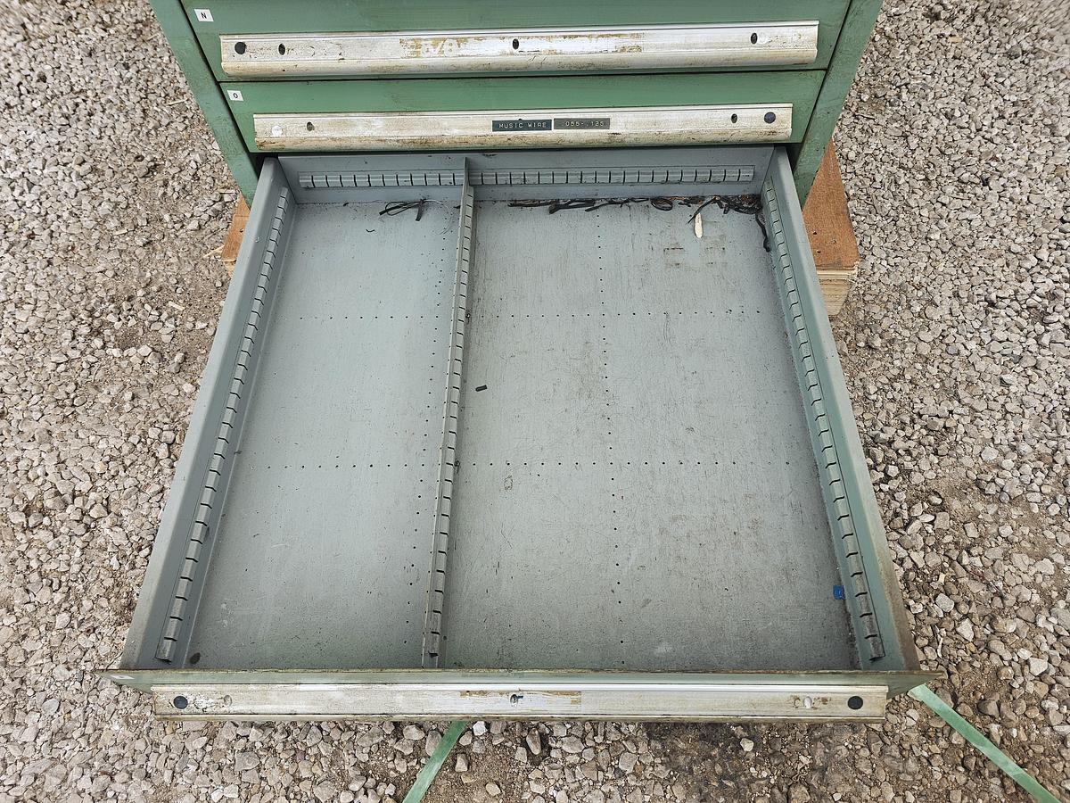 Used 16 Drawer Nu-Era Automator Modular Ball Bearing Tooling Cabinet 28.5" x 28.5" x 60"