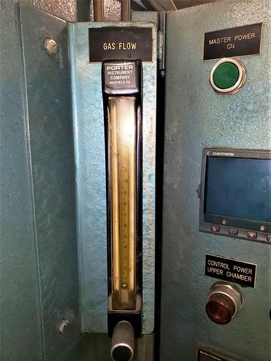 Used Electra Dual Chamber 2100*F Inert Gas Electric HeatTreat Furnace 18T x 25W x 25″Dp