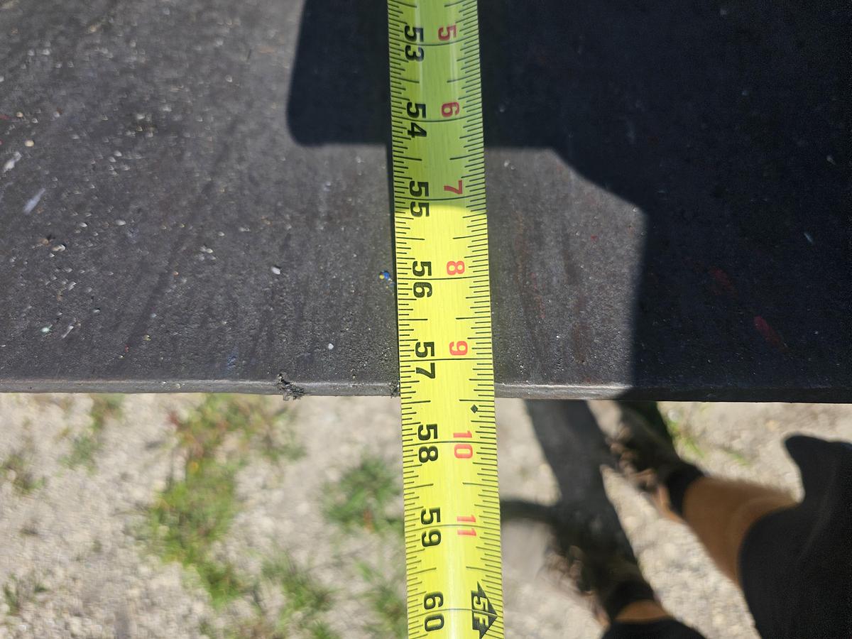 Used 1 Cu. Yard Roura Style Portable Self Dumping Trash Hopper, Castor Mounted 