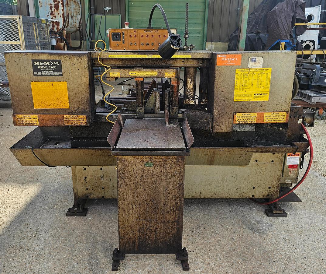 Used Hem H101A-1 Automatic Horizontal Bandsaw 12.75" x 12.75" Capacity 5 Hp