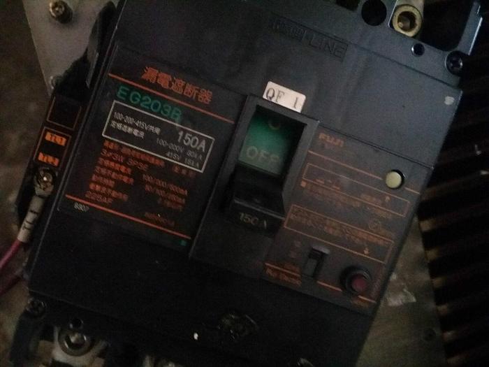 Used Fuji Electric EG203B 150A 100-200-415V Earth Leakage Breaker