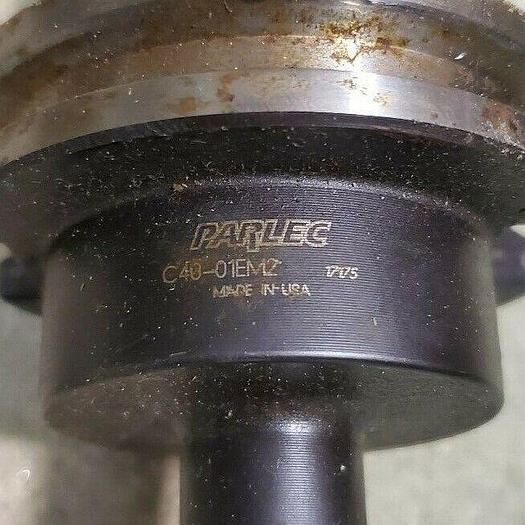 Used Parlec CAT 40 Straight End Mill Tool Holder Part #C40-01EM2