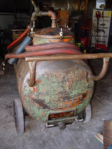 Used Cecor 200 Gallon Pneumatic Operated Sump Sucker, Pickup/Discharge/Feed Lines