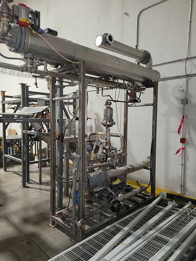 Used SST SacMaster 2 Ton Bulk Bag Discharging System w/Mixing & Storage Tank