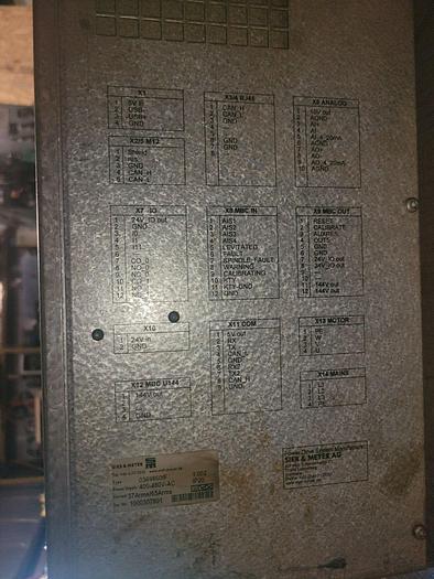 Used Becker Magnatec / Sieb & Meyer 0369860IF Servo Drive 400-480V AC