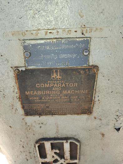 Used Jones and Lamson Optical Comparator and Parts Measuring Machine