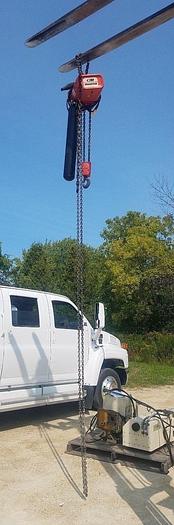 Used 2 Ton CM Valustar WR Electric Chain Hoist, 15' Lift, 8 FPM, 208-240/460V 3 ph