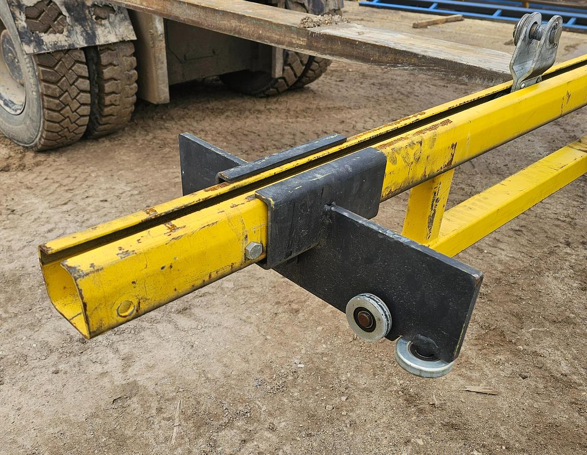 Used 16' Span x 60' Runway CM Loderail 1000 lb Modular Freestanding Workstation Bridge Crane 