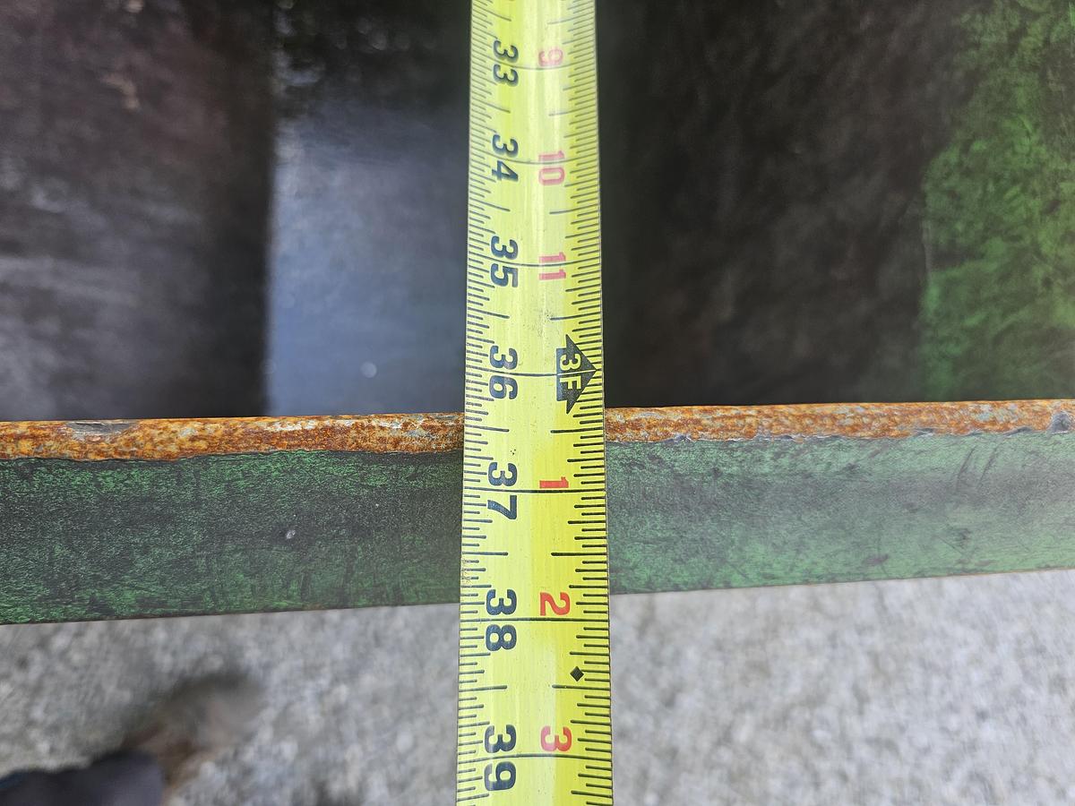 Used 1 Cu. Yard Portable Roura Durable Series Dump Hopper, Castor Wheels 