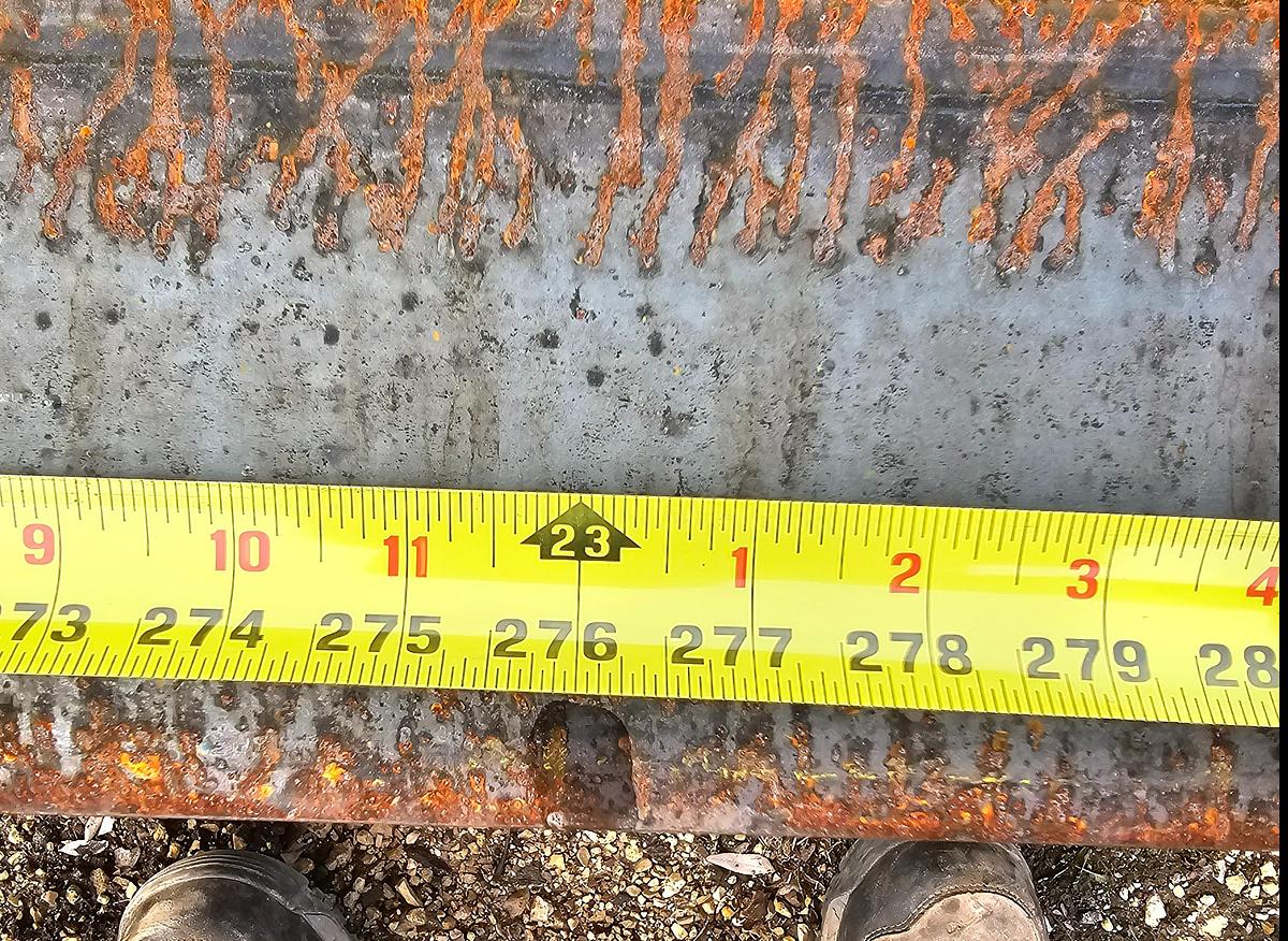 Used 2000# Shop Built 33' Span x 40' Runway Freestanding Bridge Crane & 1 Ton Hoist 