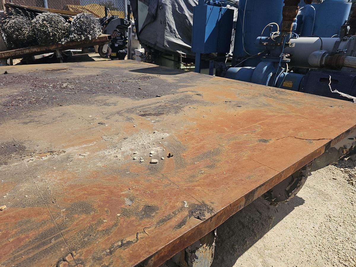 Used Cast Iron 100" x 102" x 36"T Inspection/Layout/ Set-up Table 1.5" Surface Plate