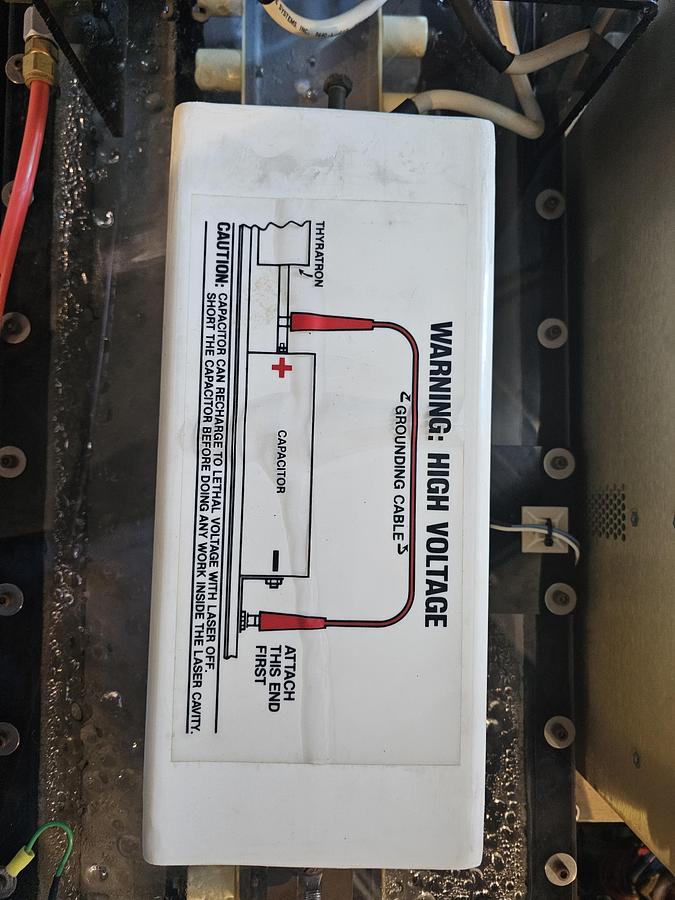 Used Lasertechnics Blazer 6000 Carbon Dioxide Marking Laser/Coder - Parts Machine