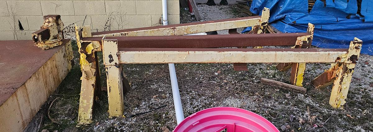 Used 300" Long x 83" Wide x 1-3/4" Thick H.D. Steel Surface Set-up/Welding/Work Table