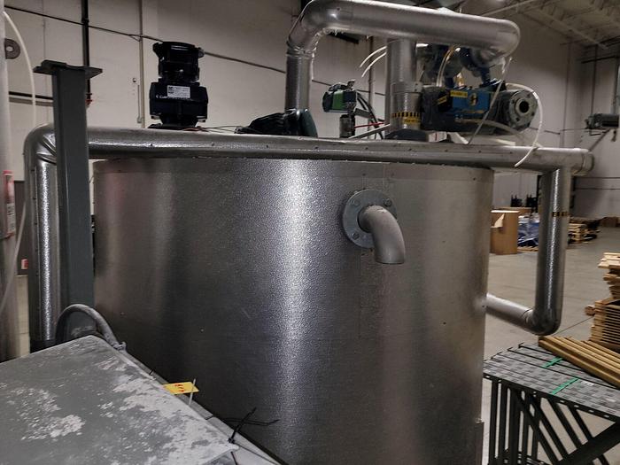 Used SST SacMaster 2 Ton Bulk Bag Discharging System w/Mixing & Storage Tank