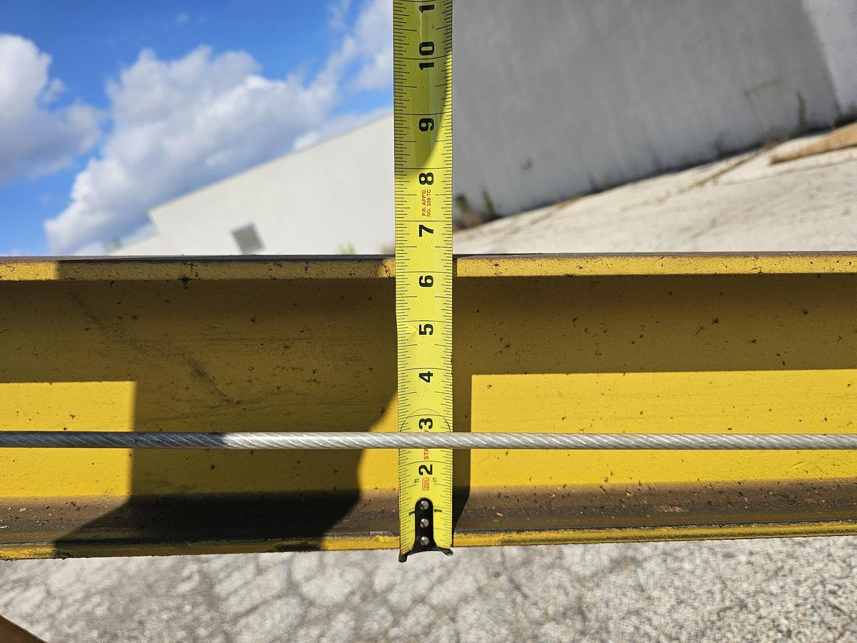 Used 1/4 Ton Abell-Howe Freestanding Jib Crane 10' Under Beam x 11' Span & Demag Hoist