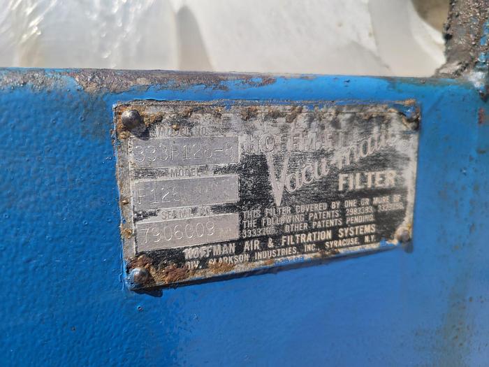 Used Hoffman Compact F126 Vacu-Matic 26 Sq. Foot Fabric Coolant Filtration System