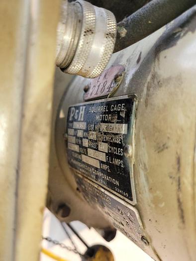 Used 1 Ton P&H Electric Cable Hoist Zip Lift, 1 Hp, 230/460V Motor