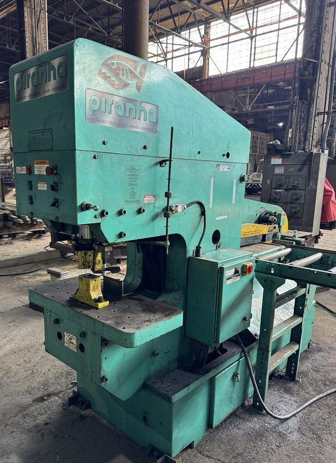 Used 110 Ton Capacity Piranha PII-110 Hydraulic Dual Operator Ironworker 