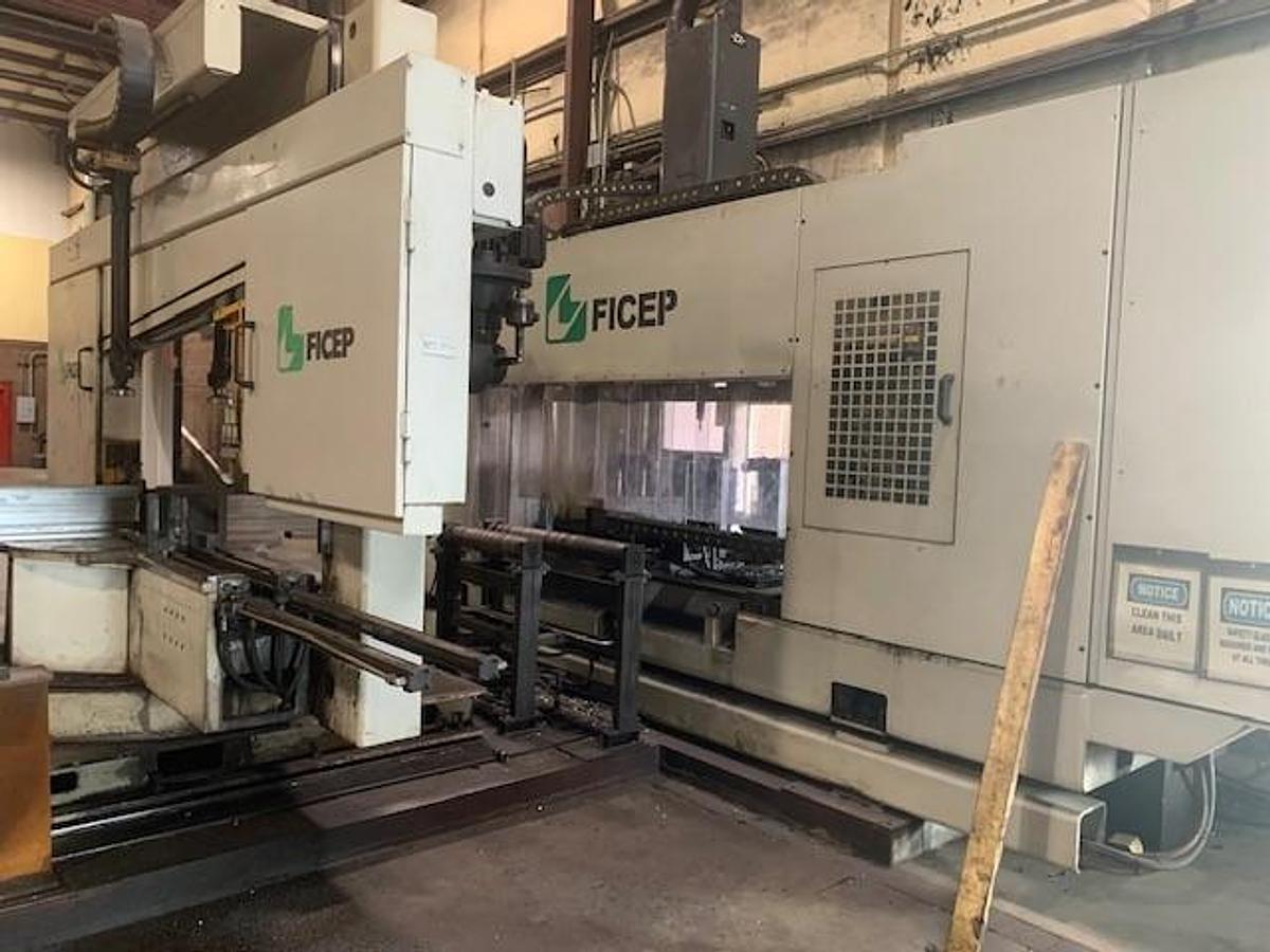 Used Ficep 1001 DDB CNC Drill & Saw Line with Material Handling Automatic Loading 