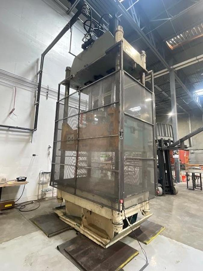 Used Verson 200-HD2-72-4P 200T Modified Verson 4-Post Compression Press