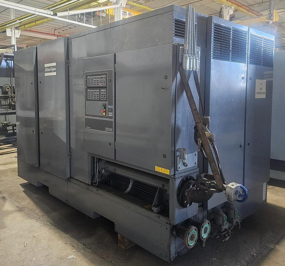 Used 450 Hp Atlas Copco ZR5 Oil Free 2050 CFM Rotary Screw Air Compressor - 34208 Hours 