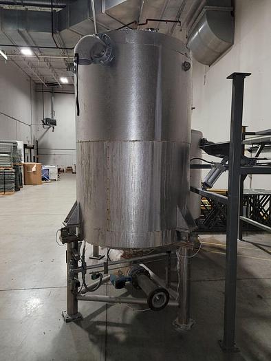 Used SST SacMaster 2 Ton Bulk Bag Discharging System w/Mixing & Storage Tank
