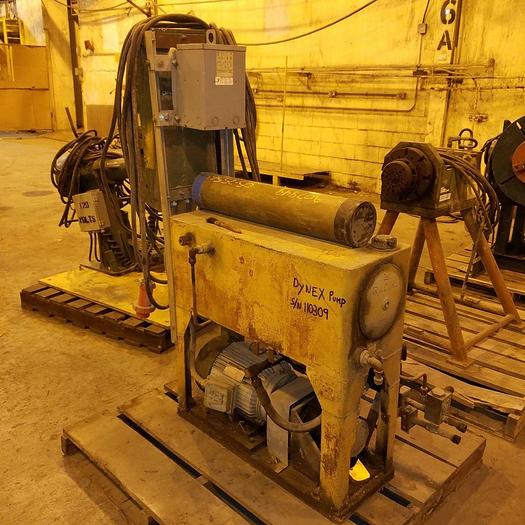 Used 10 Hp 3,000 PSI RACINE 5 GPM Hi-Pressure Hydraulic Pump/30 Gallon Tank Combo