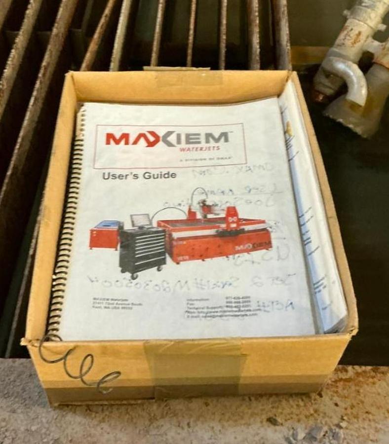 Used 2010 Omax Maxiem 2030 CNC Waterjet Cutting System & Abrasive Blast Hopper 