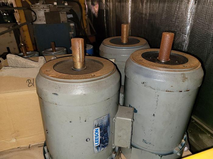 Used N.O.S Leeson 5 Hp Electric Motor C215T11FB1B 1140 RPM G215TC Frame 230/460V