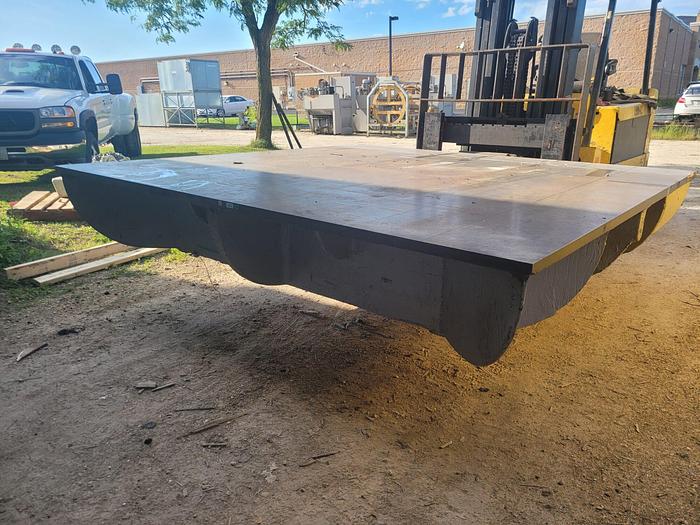 Used Large 102” x 100” Steel Fabrication Layout/Inspection Table 1.5” Thick Plate